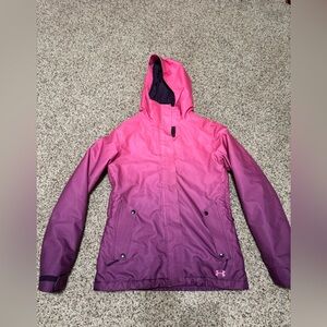 Under Armour Pink to Plum Ombre Hooded ski coat